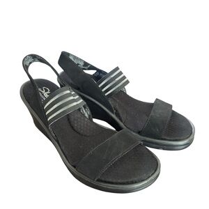 Skechers Memory Foam Wedge Sandals. Worn once!